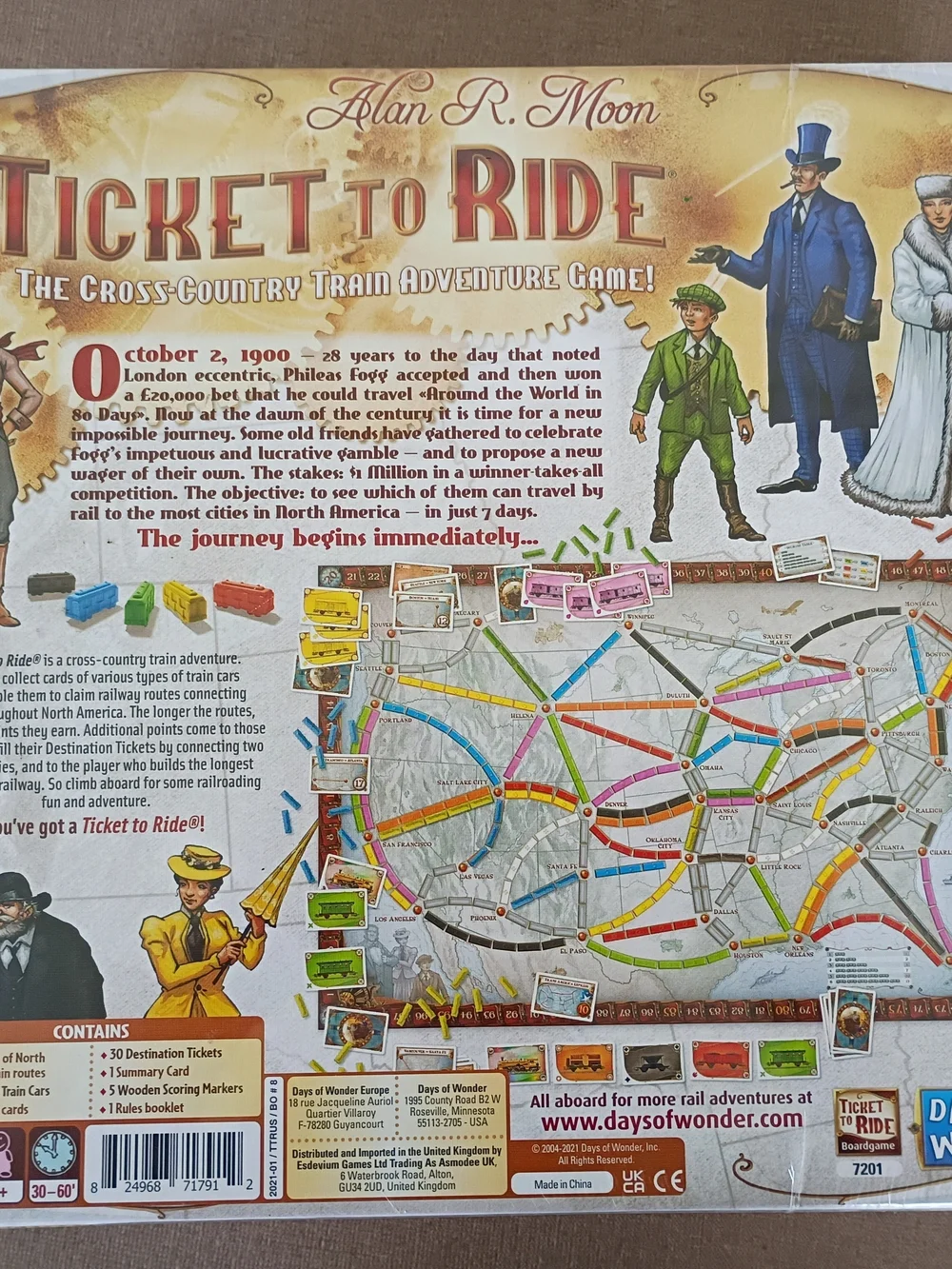 Ticket To Ride Days Of Wonder Board Game New Factory Sealed